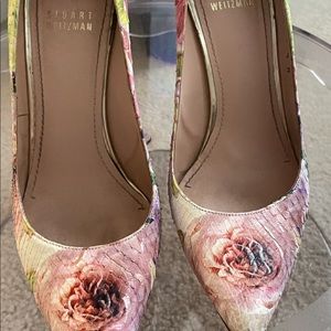 Stuart Weitzman Floral Pumps